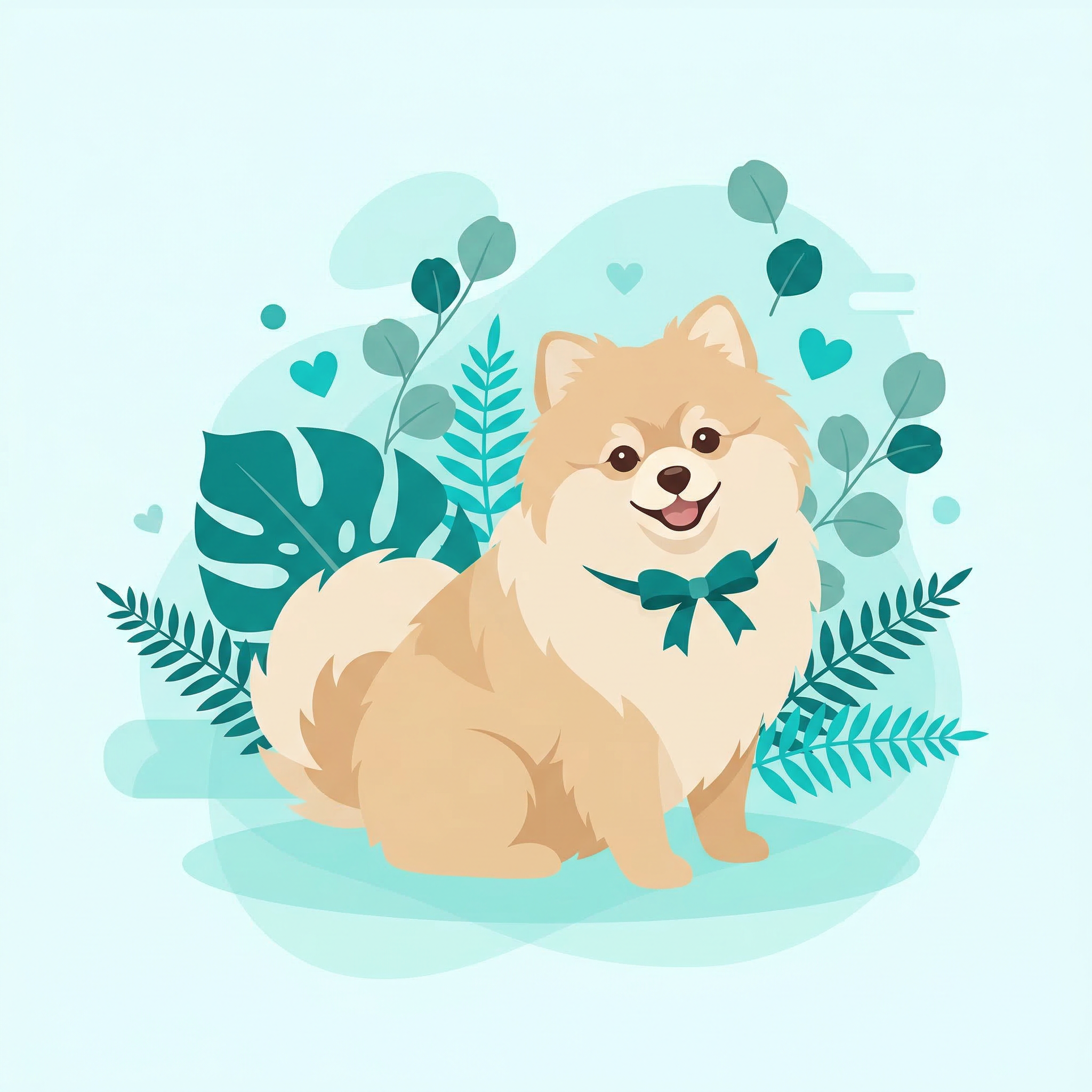 Two dogs running together through a field